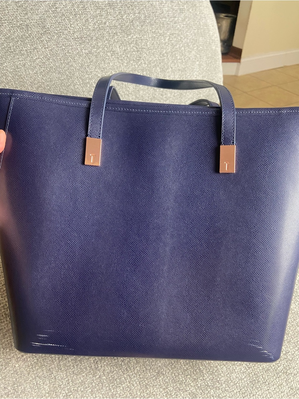 Ted Baker London Navy Floral & Butterfly Tote - Picture 5 of 12
